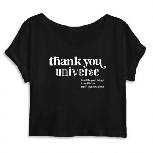 Thank You - Women Organic Cotton Crop Tee