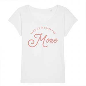 More - Women Organic Cotton Rolled Sleeve Tee