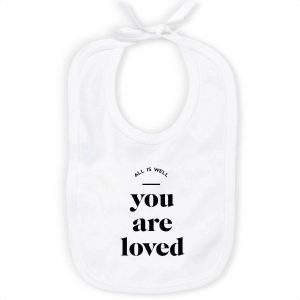 You Are Loved - Baby Organic Cotton Bib