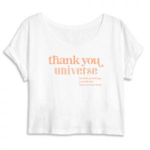 Thank You - Women Organic Cotton Crop Tee