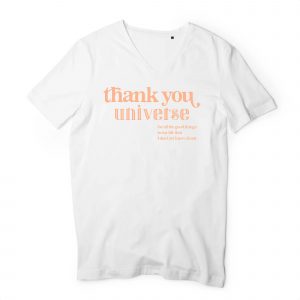 Thank You - Men Organic Cotton V-Neck Tee