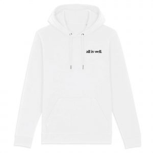 All Is Well - Unisex Organic Cotton Hoodie - Front Pockets